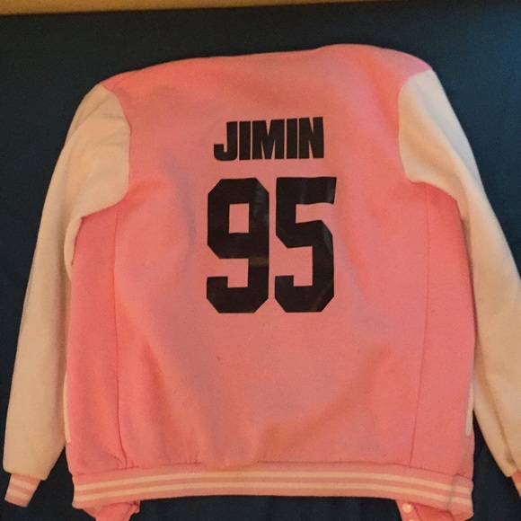 Pink & White Jimin 95 Button Up Jacket - Picture 4 of 4